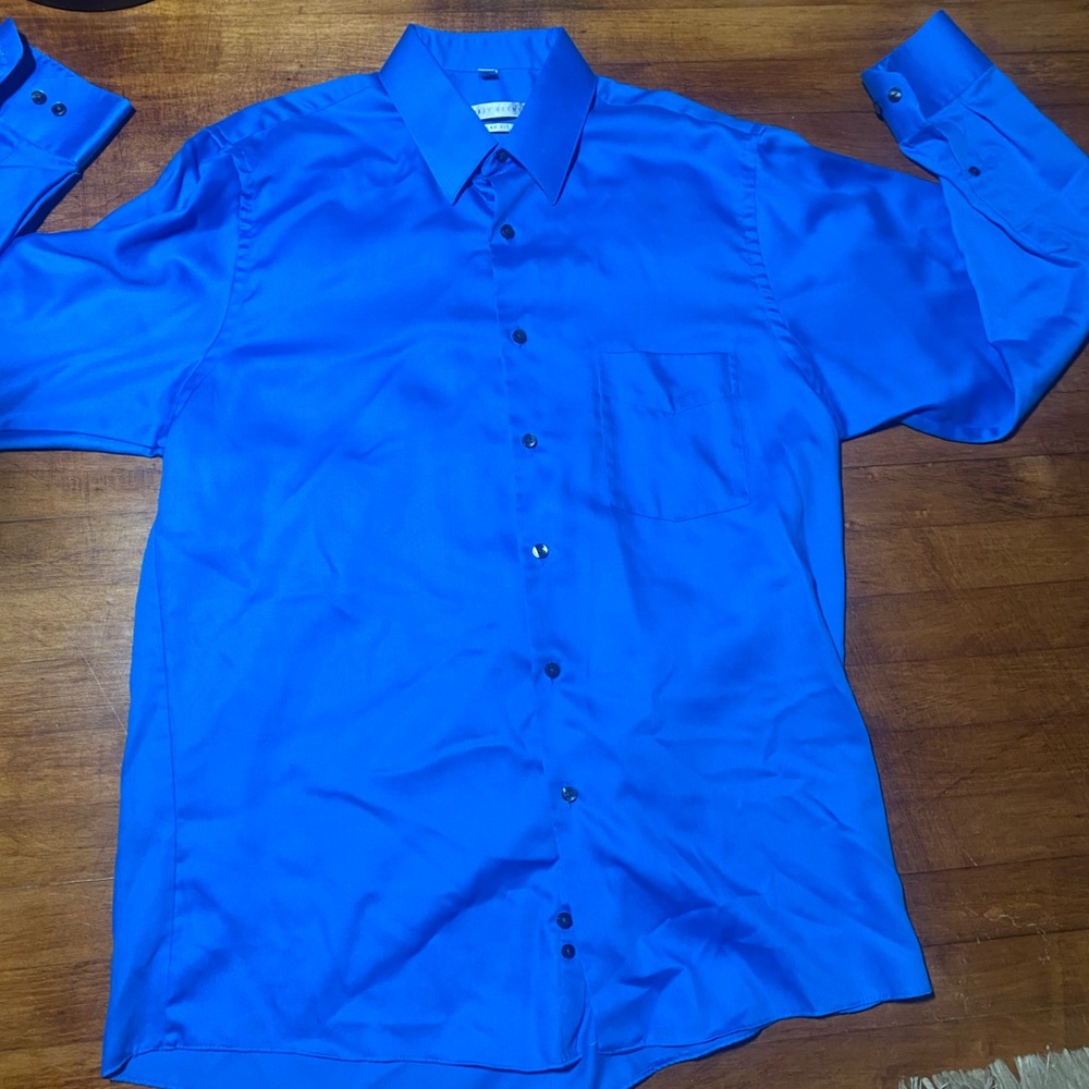 Geoffrey Beene Bright Blue button down